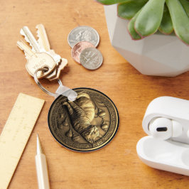 Llavero Medallón Gato de Sitting Gold