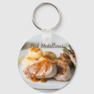 Llavero Medallones de cerdo con solomillo con papas y frij