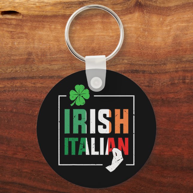 Llavero Media irlandesa mitad italiano (Anverso)