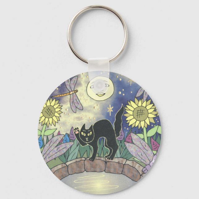 Llavero Medianoche en el jardín de las libélulas (Anverso)