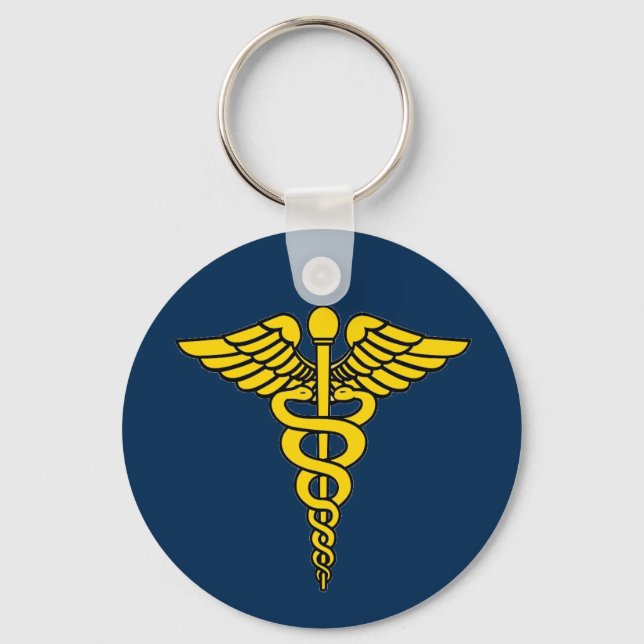 Llavero Médica Caduceus (Anverso)