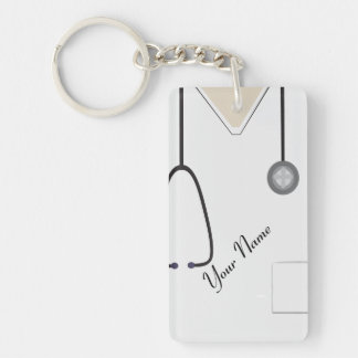 Llavero Médica de Enfermeras Esteth Acrílico Blanco