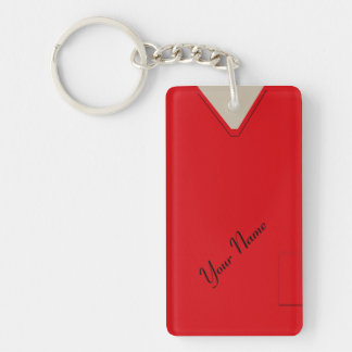 Llavero Médica de enfermería Personalizado rojo