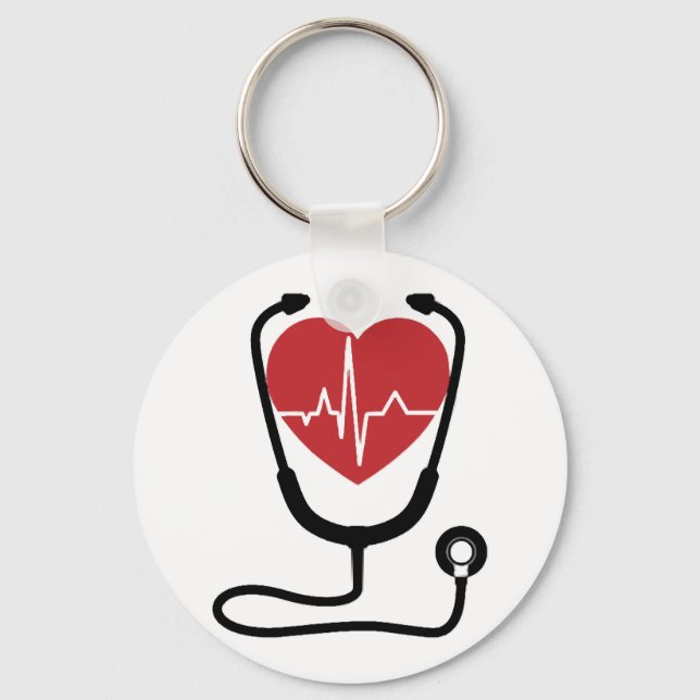 Llavero Médica de novedad Enfermería Profesional Gift Guay (Anverso)