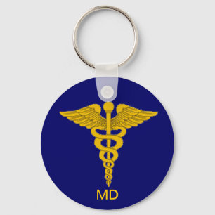 Llavero Médica médico Caduceus Keychain