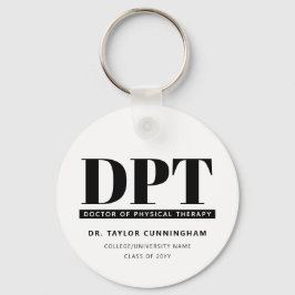 Llavero Médica moderno de DPT de Graduación de Terapia Fís
