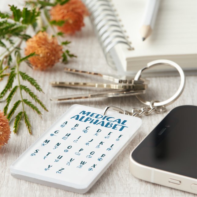 Llavero Medical Alphabet (Frente Derecha)