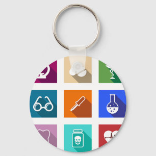 Llavero Medical Icons Keychain