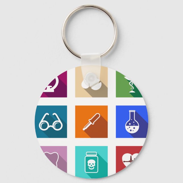 Llavero Medical Icons Keychain (Anverso)