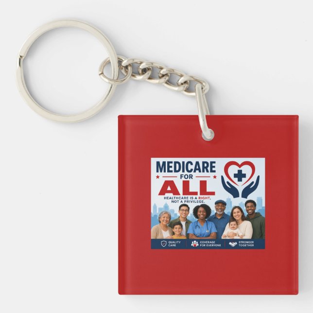 Llavero Medicare para Todos (Frente)