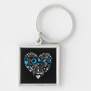 Llavero Medicina - Corazón De Equipo Médico