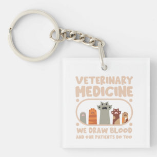 Llavero Medicina veterinaria divertida para mascotas