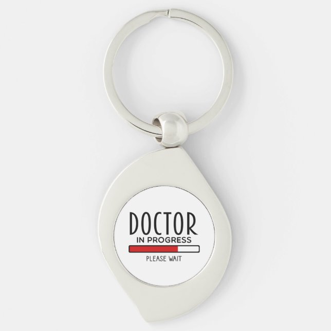 Llavero Médico Divertido En Progreso Estudiante De Faculta (Anverso)