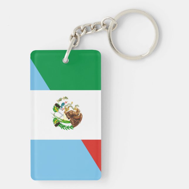 Llavero medio símbolo del país de la bandera de México (Atrás)