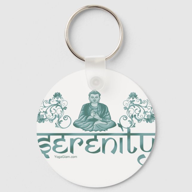 Llavero meditación de serenidad verde (Anverso)