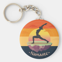 Llavero Meditación del instructor de yoga Pose Sun Flying 