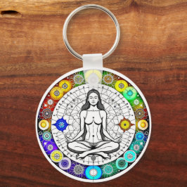 Llavero Meditación pacífica tranquila y serena