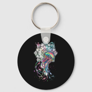 Llavero Medusa Chakra Acuarela Animal Marino Yoga Boho A