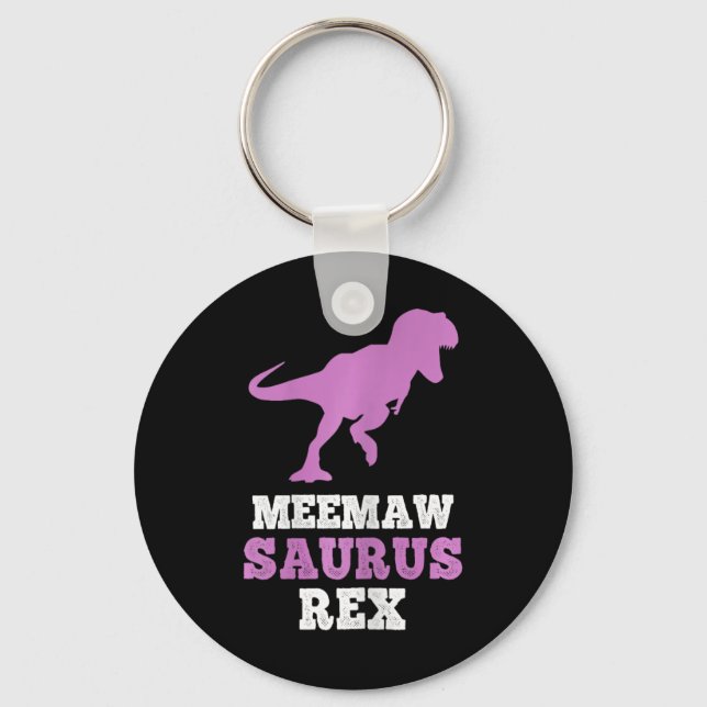 Llavero Meemaw-saurus Rex Dino Dinosaur Meemawsaurus Funny (Anverso)