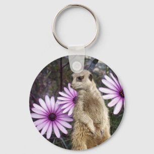 Llavero Meerkat_And_Daisies,_ Anillo de teclas
