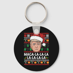 Llavero Mega La La Donald Trump 47 Navidades feos sudan