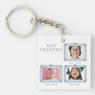 Llavero Mejor Abuela Est Fecha Personalizada 3 Foto Lindo