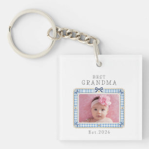 Llavero Mejor Abuela Est Fecha Personalizada Foto Bonita E