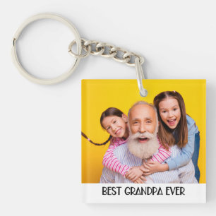 Llavero Mejor Abuelo del Mundo Foto Simple Abuelo