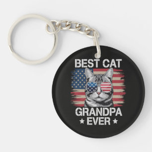 Llavero Mejor abuelo gato americano jamás