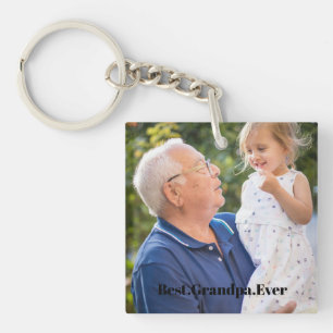 Llavero Mejor Abuelo Personalizado 2 Foto Doble cara