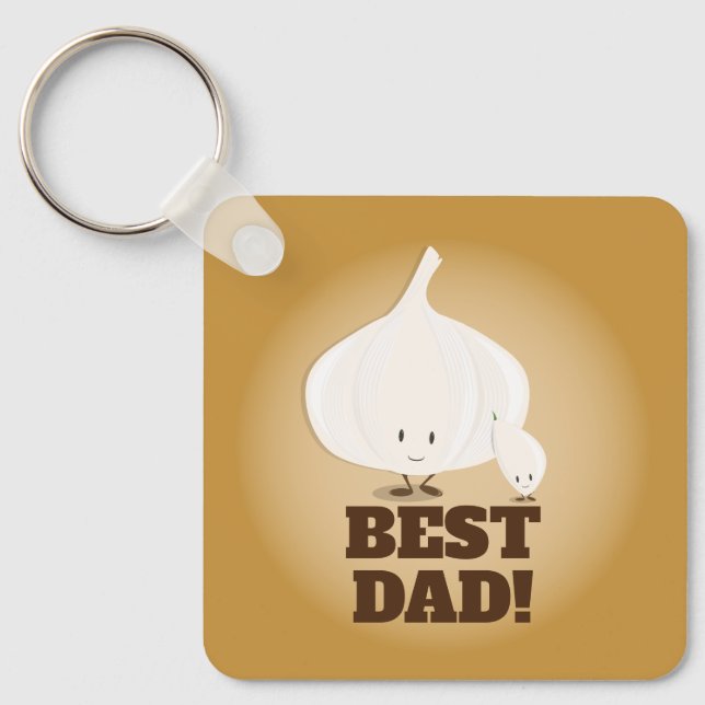 Llavero Mejor ajo de papá | Keychain (Anverso)
