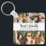 Llavero Mejor amigo del Collage de fotos BFF Mejor amigo p<br><div class="desc">Una cadena de llaves de unos buenos amigos con espacio para 3 fotos. Decorados con las palabras,  mejores amigos en un tipo de letra de guión con corazón. Personalízalo con fotos de tus amigos y sus nombres. Diseñado para ti por Blackberry Boulevard.</div>