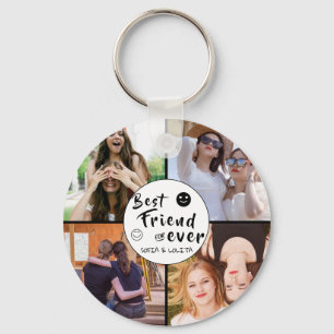 Llavero Mejor Amigos para siempre - Personalizado de 4 Col