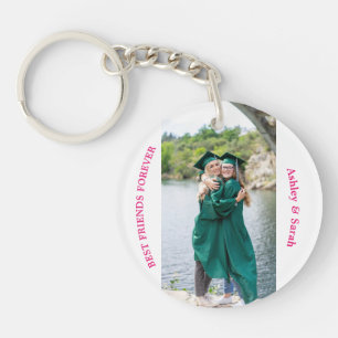 Llavero Mejor Amigos para siempre Personalizado Foto y nom