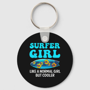 Llavero Mejor Arte de Surf para Chicas Mujeres Playa Surfi