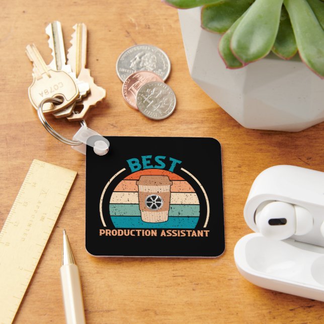 Llavero Mejor Asistente de Producción - Cadena de claves e (Escritorio )