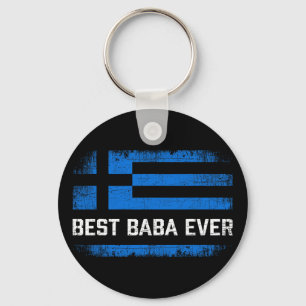Llavero Mejor Bandera Retro de Grecia del Día del Padre Gr