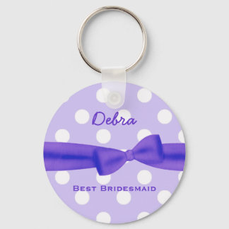 Llavero Mejor Bridesmaid Nombre Personalizado Impreso Bow 