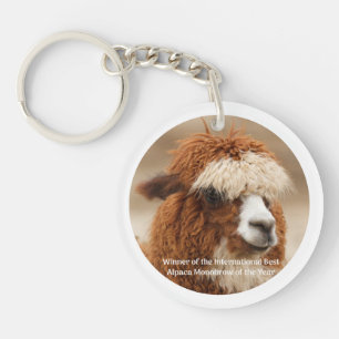 Llavero Mejor ceja única de alpaca