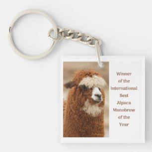 Llavero Mejor ceja única de alpaca