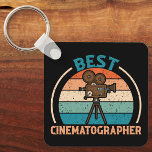 Llavero Mejor cinemógrafo - Keychain estilo retro