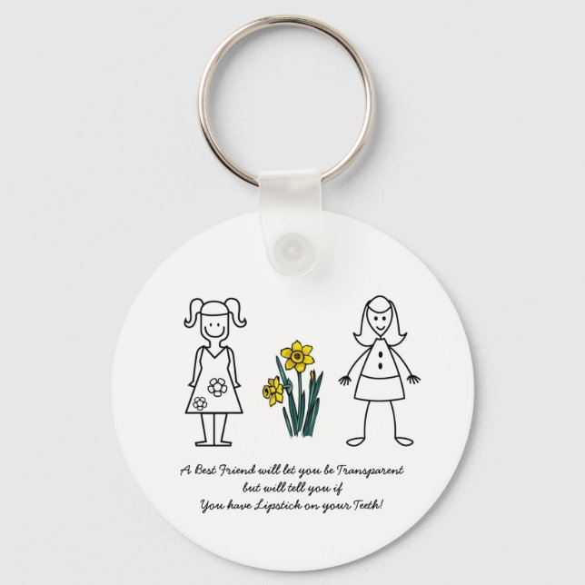 Llavero Mejor Colección de Amigos Transparente (Anverso)