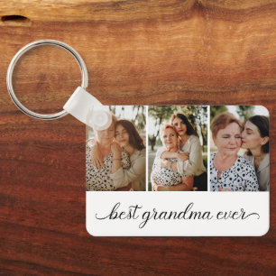 Llavero Mejor Collage de fotos de la abuela de la historia