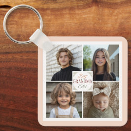Llavero Mejor Collage de fotos de la abuela de todos los t
