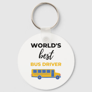Llavero Mejor conductor de autobús del mundo bl