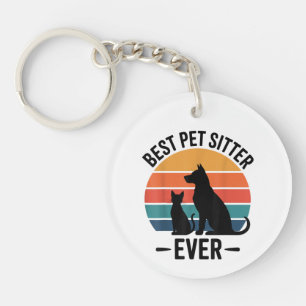 Llavero Mejor cuidador de perros divertido regalo de cuida