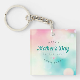 Llavero Mejor Día de la Madre Feliz Keychain