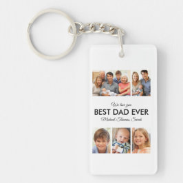 Llavero Mejor Día de los Padres del Collage de fotos
