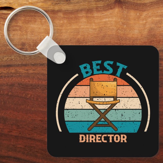 Llavero Mejor Director - Cláusula de estilo retro (Anverso)