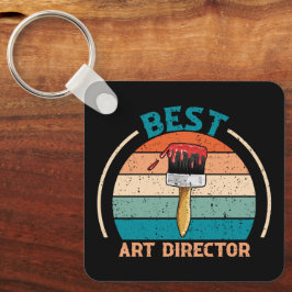 Llavero Mejor Director de Arte - Keychain estilo retro